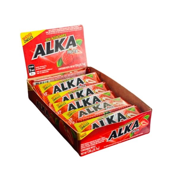 CHICLE ALKA FRUTA X4UX20X6.7G.
